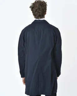 La Piscine Paris Manteau en coton navy Breuer*Homme Manteaux
