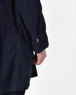 La Piscine Paris Manteau en coton navy Breuer*Homme Manteaux