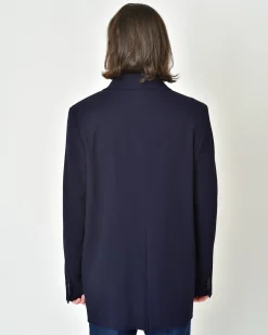 La Piscine Paris Manteau en crêpe à col pointu Malloni*Homme Manteaux