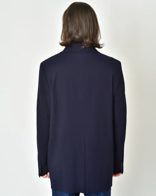 La Piscine Paris Manteau en crêpe à col pointu Malloni*Homme Manteaux