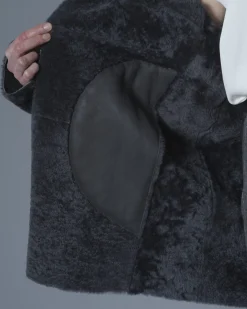 La Piscine Paris Manteau en cuir et peau lainé Sonia Speciale*Femme Manteaux