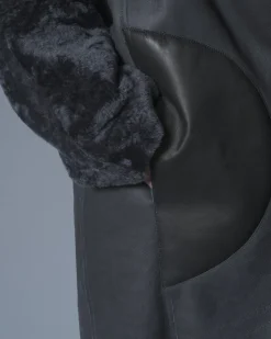 La Piscine Paris Manteau en cuir et peau lainé Sonia Speciale*Femme Manteaux