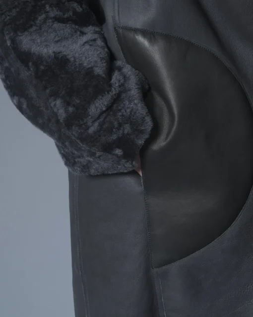 La Piscine Paris Manteau en cuir et peau lainé Sonia Speciale*Femme Manteaux