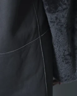 La Piscine Paris Manteau en cuir et peau lainé Sonia Speciale*Femme Manteaux