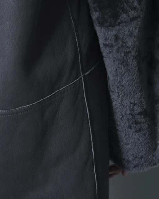 La Piscine Paris Manteau en cuir et peau lainé Sonia Speciale*Femme Manteaux