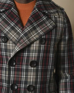 La Piscine Paris Manteau en laine à carreaux Gabriele Pasini*Homme Manteaux