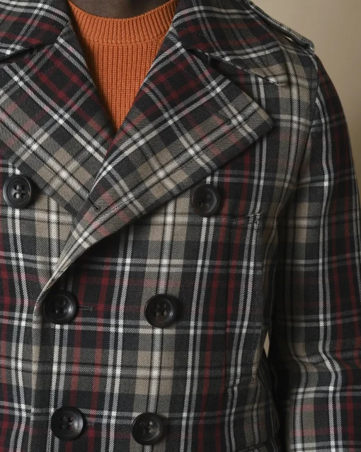 La Piscine Paris Manteau en laine à carreaux Gabriele Pasini*Homme Manteaux
