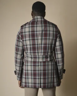 La Piscine Paris Manteau en laine à carreaux Gabriele Pasini*Homme Manteaux