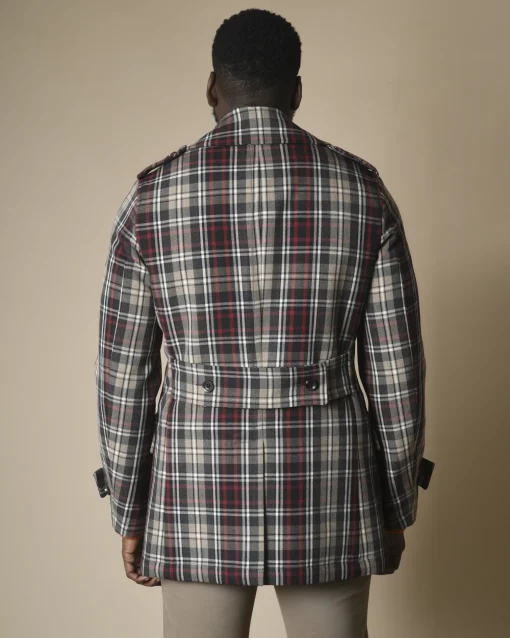La Piscine Paris Manteau en laine à carreaux Gabriele Pasini*Homme Manteaux