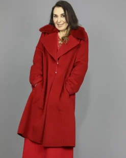 La Piscine Paris Manteau en laine à col Vison Manzoni 24*Femme Manteaux
