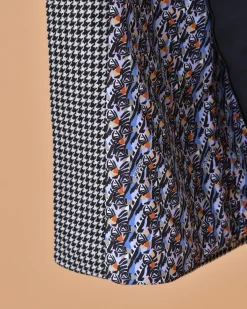 La Piscine Paris Manteau en laine à imprimé pied de poule Mouche*Femme Manteaux