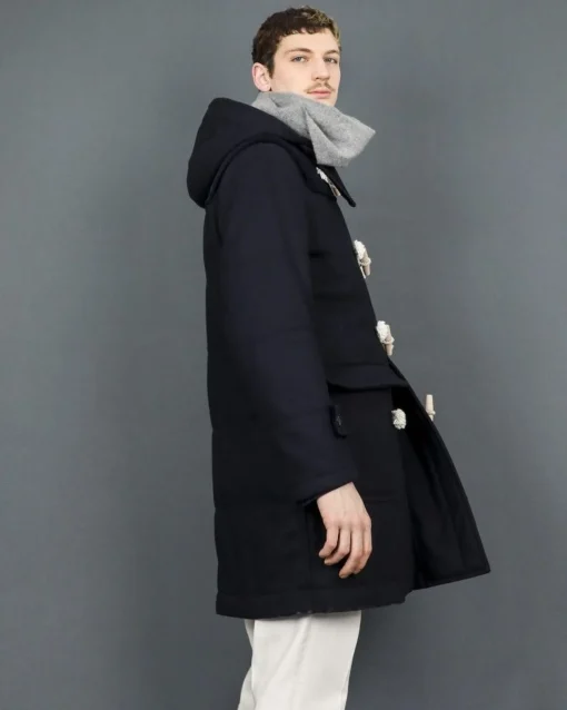 La Piscine Paris Manteau en laine avec empiècements en velours rayé Palto*Homme Manteaux