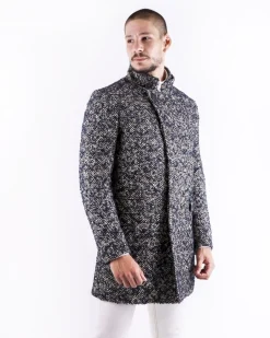 La Piscine Paris Manteau en laine bicolore Ly Adams*Homme Manteaux