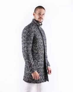 La Piscine Paris Manteau en laine bicolore Ly Adams*Homme Manteaux