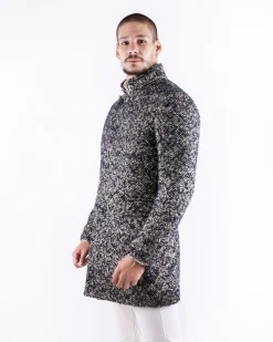 La Piscine Paris Manteau en laine bicolore Ly Adams*Homme Manteaux