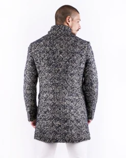 La Piscine Paris Manteau en laine bicolore Ly Adams*Homme Manteaux