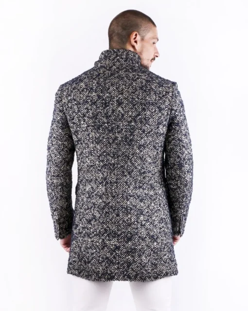 La Piscine Paris Manteau en laine bicolore Ly Adams*Homme Manteaux