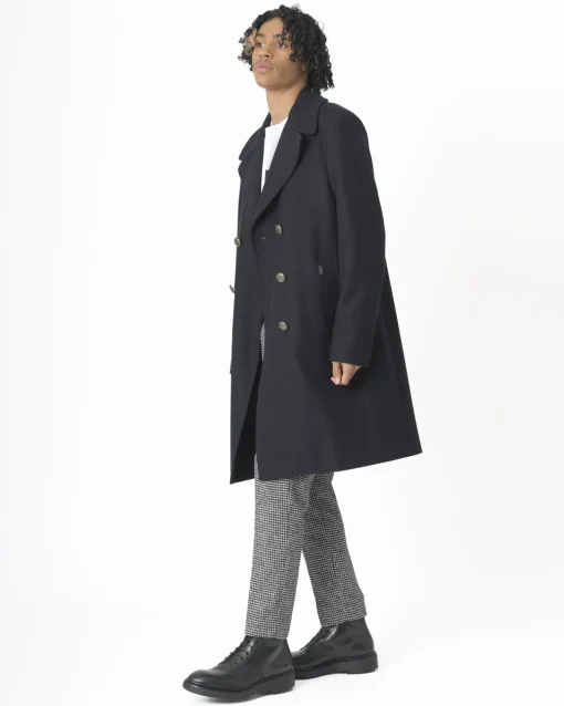 La Piscine Paris Manteau en laine marine Palto*Homme Manteaux