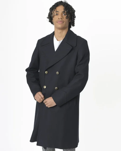 La Piscine Paris Manteau en laine marine Palto*Homme Manteaux