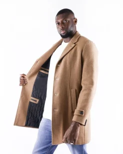 La Piscine Paris Manteau en laine cotelée Palto*Homme Manteaux