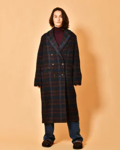 La Piscine Paris Manteau en laine mélangée à carreaux de Chloé Stora*Femme Manteaux