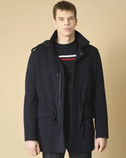 La Piscine Paris Manteau en laine mélangée à capuche Gabriele Pasini*Homme Manteaux