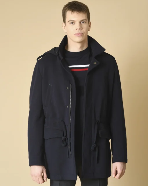 La Piscine Paris Manteau en laine mélangée à capuche Gabriele Pasini*Homme Manteaux