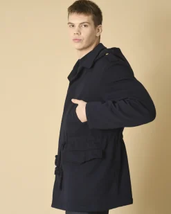La Piscine Paris Manteau en laine mélangée à capuche Gabriele Pasini*Homme Manteaux
