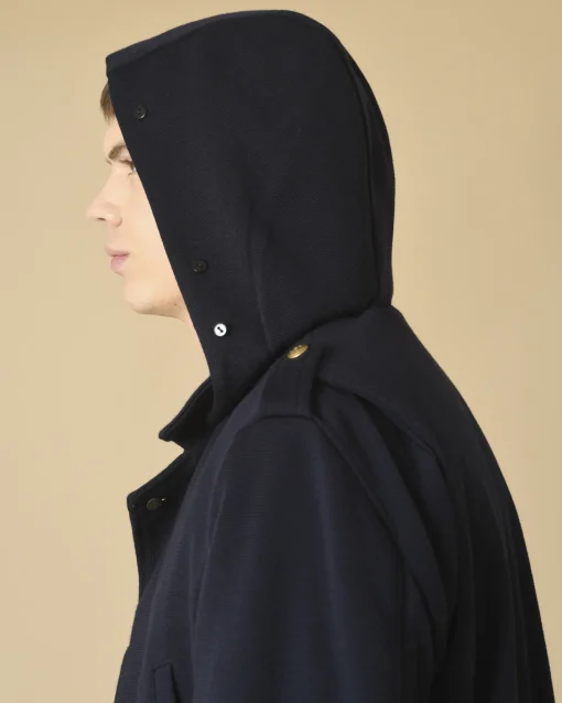 La Piscine Paris Manteau en laine mélangée à capuche Gabriele Pasini*Homme Manteaux