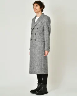 La Piscine Paris Manteau en laine mélangée chevron Lords & Fools*Homme Manteaux