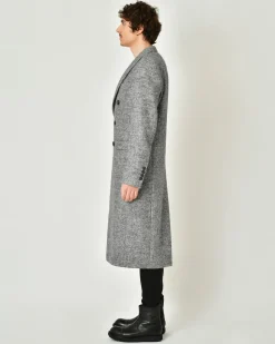 La Piscine Paris Manteau en laine mélangée chevron Lords & Fools*Homme Manteaux