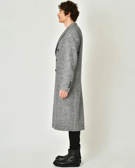 La Piscine Paris Manteau en laine mélangée chevron Lords & Fools*Homme Manteaux