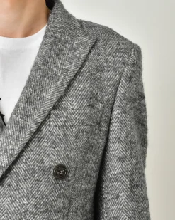 La Piscine Paris Manteau en laine mélangée chevron Lords & Fools*Homme Manteaux