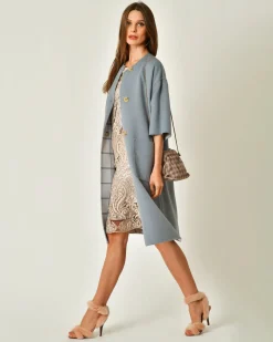 La Piscine Paris Manteau en laine mérinos réversible Sorelle Secli*Femme Manteaux