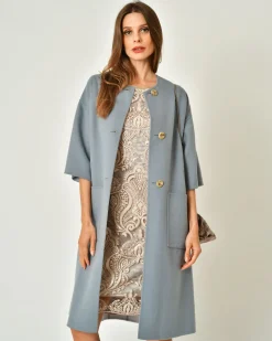 La Piscine Paris Manteau en laine mérinos réversible Sorelle Secli*Femme Manteaux