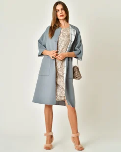 La Piscine Paris Manteau en laine mérinos réversible Sorelle Secli*Femme Manteaux