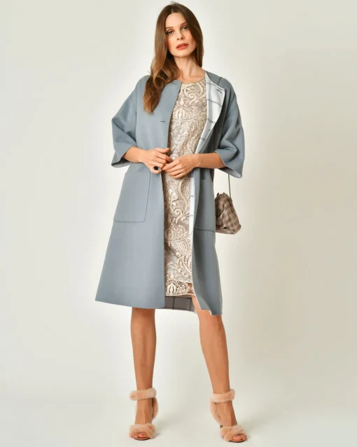 La Piscine Paris Manteau en laine mérinos réversible Sorelle Secli*Femme Manteaux