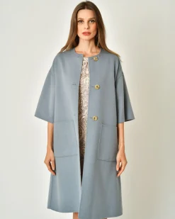 La Piscine Paris Manteau en laine mérinos réversible Sorelle Secli*Femme Manteaux