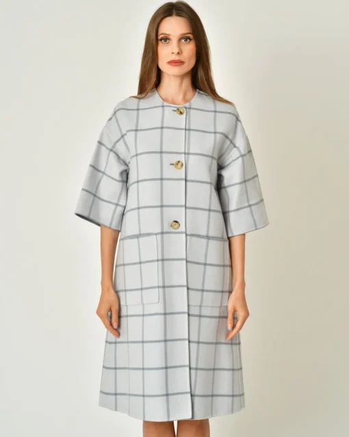 La Piscine Paris Manteau en laine mérinos réversible Sorelle Secli*Femme Manteaux