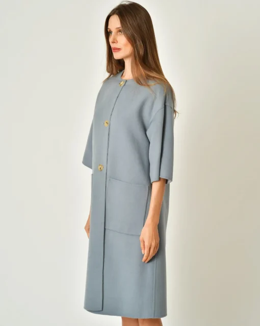 La Piscine Paris Manteau en laine mérinos réversible Sorelle Secli*Femme Manteaux