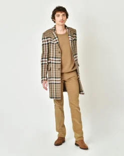 La Piscine Paris Manteau en laine prince de galles Lords & Fools*Homme Manteaux