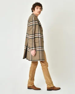 La Piscine Paris Manteau en laine prince de galles Lords & Fools*Homme Manteaux