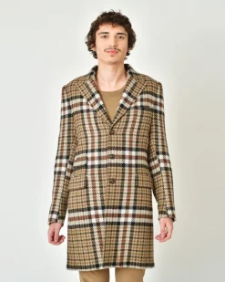 La Piscine Paris Manteau en laine prince de galles Lords & Fools*Homme Manteaux