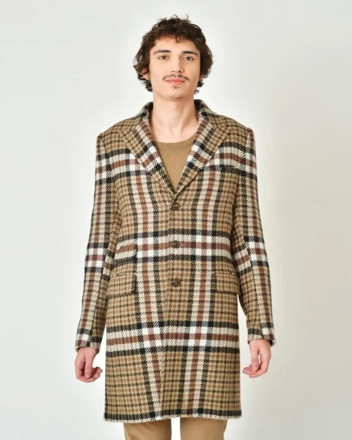La Piscine Paris Manteau en laine prince de galles Lords & Fools*Homme Manteaux