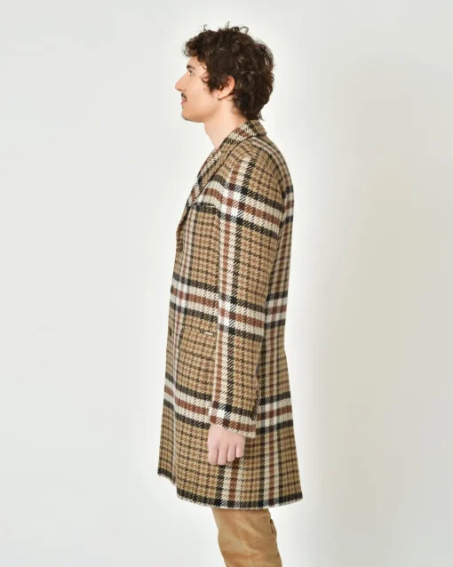 La Piscine Paris Manteau en laine prince de galles Lords & Fools*Homme Manteaux