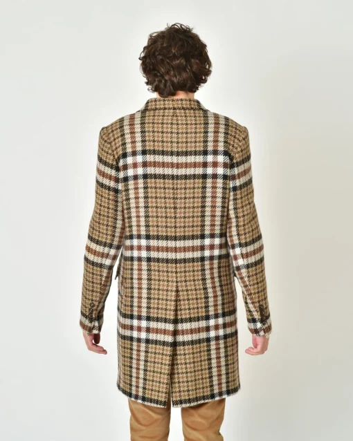 La Piscine Paris Manteau en laine prince de galles Lords & Fools*Homme Manteaux