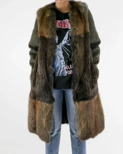 La Piscine Paris Manteau en renard et mohair Biancalani*Femme Manteaux