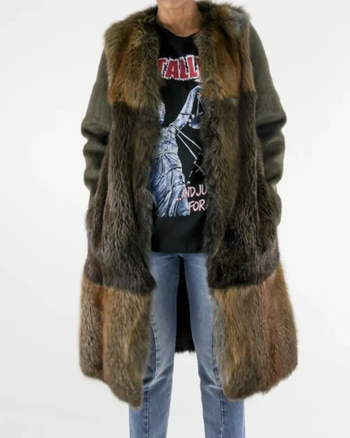 La Piscine Paris Manteau en renard et mohair Biancalani*Femme Manteaux