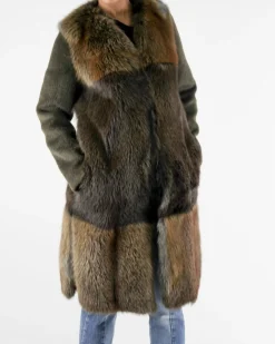 La Piscine Paris Manteau en renard et mohair Biancalani*Femme Manteaux