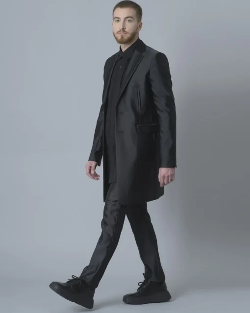 La Piscine Paris Manteau en satin John Galliano*Homme Manteaux